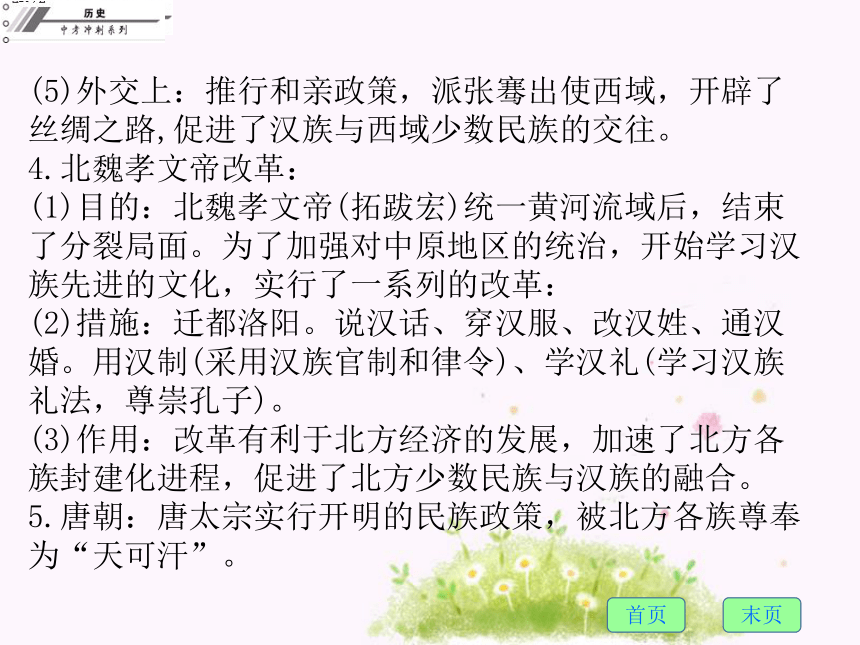 2017年中考历史总复习课件 专题九 民族团结和国家统一