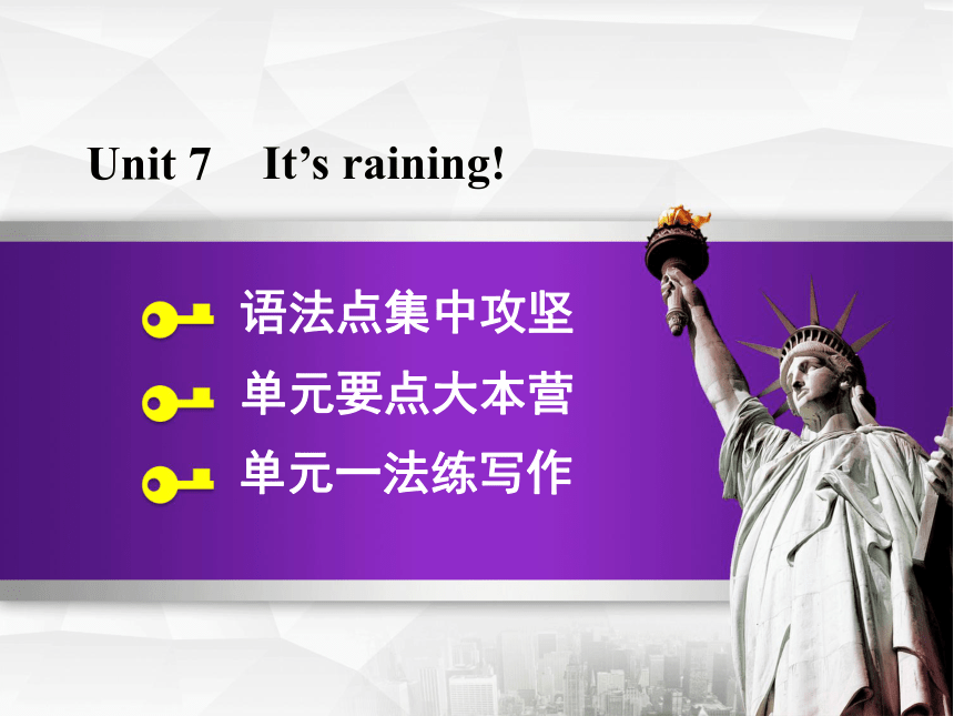 Unit 7 It’s raining! 语法写作课件