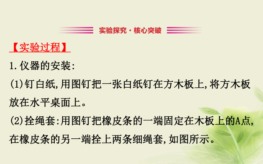 第三章相互作用实验2验证力的平行四边形定则课件2:28张PPT