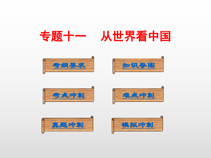 2020版中考地理冲刺复习全国版 专题十一   从世界看中国（153张PPT课件）