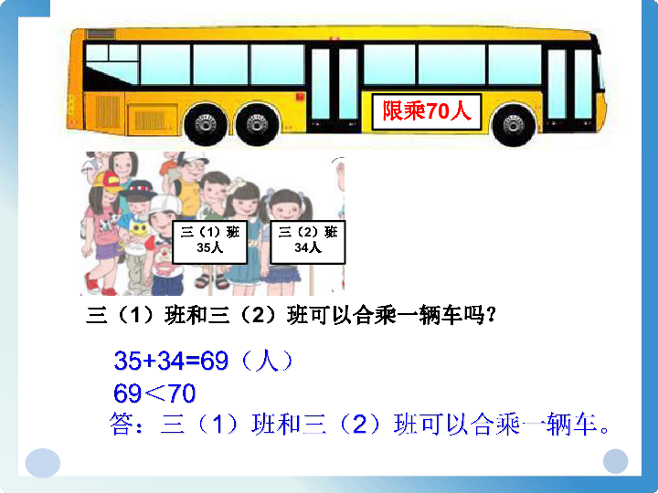 小学数学人教版三年级上册2 万以内的加法和减法（一）两位数加两位数口算（课件15张ppt））