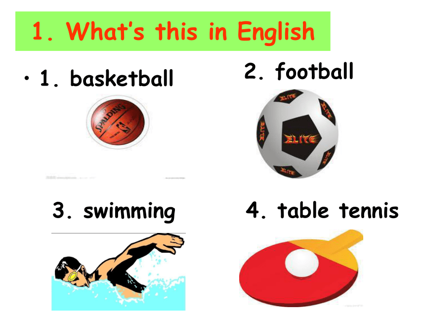 Starter Module 4 My everyday life Unit 3 What's your favourite sport?课件（20张PPT）