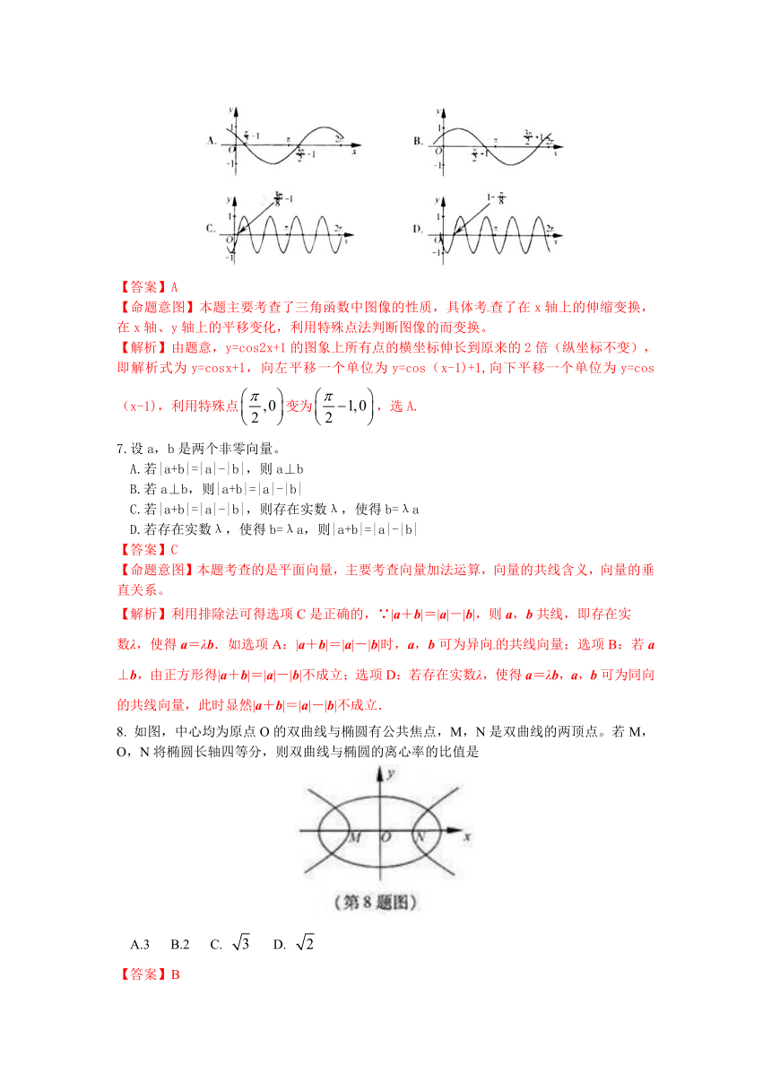 2012年高考真题——数学文（浙江卷）解析版