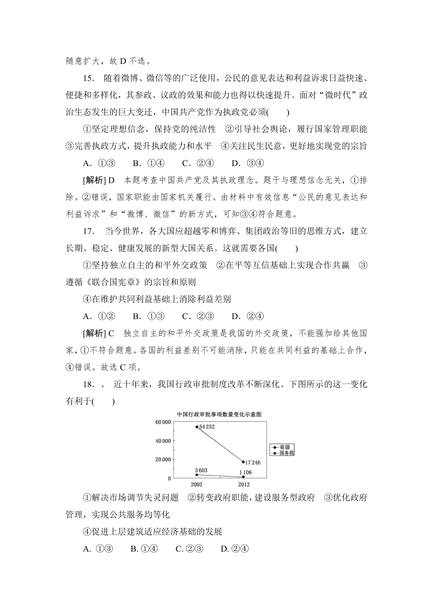 2013年高考真题解析——江苏卷（政治）纯word版.