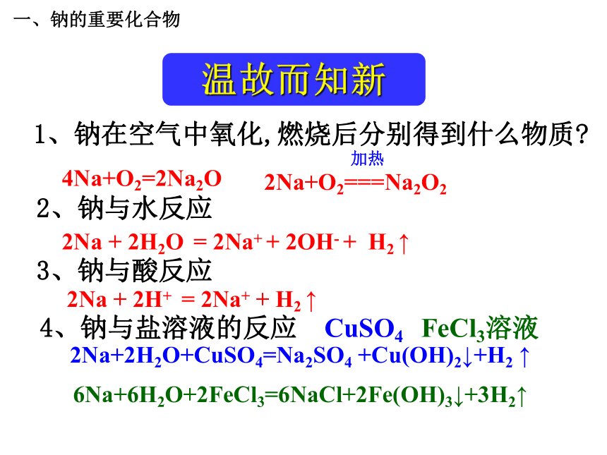 人教版高中化学必修一课件3.2《几种重要的金属化合物》课件    （共69张PPT）