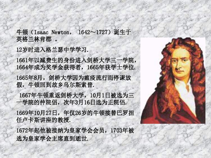 牛顿的个人资料图片