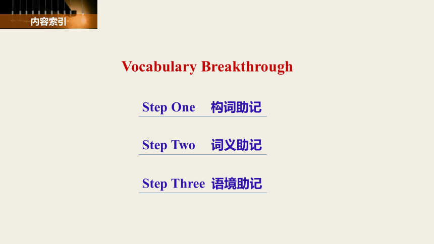 高中英语人教版必修3 Unit 1 Festivals around the world Vocabulary Breakthrough  课件