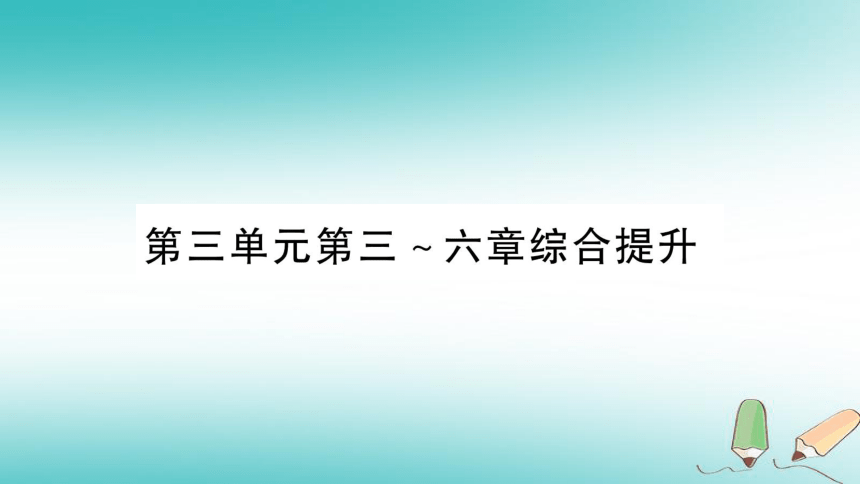 2018秋七年级生物上册第3单元第三_六章综合提升习题课件（26张PPT）