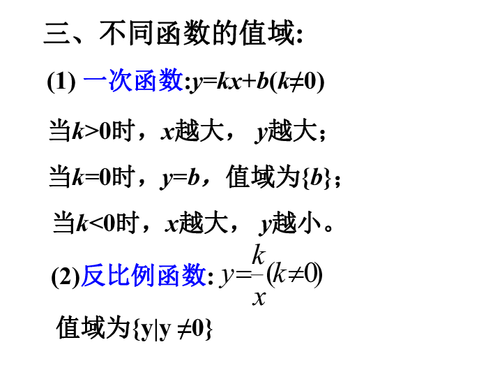 人教A版数学必修1第一章 集合与函数概念1.3 函数的基本性质  （课件）