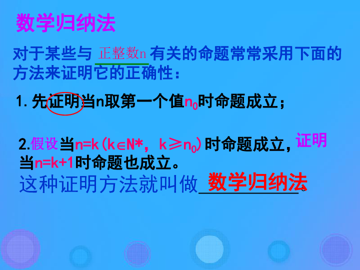 高中数学第二章推理与证明2.3.1数学归纳法课件 新人教B版选修2_2(26张PPT)