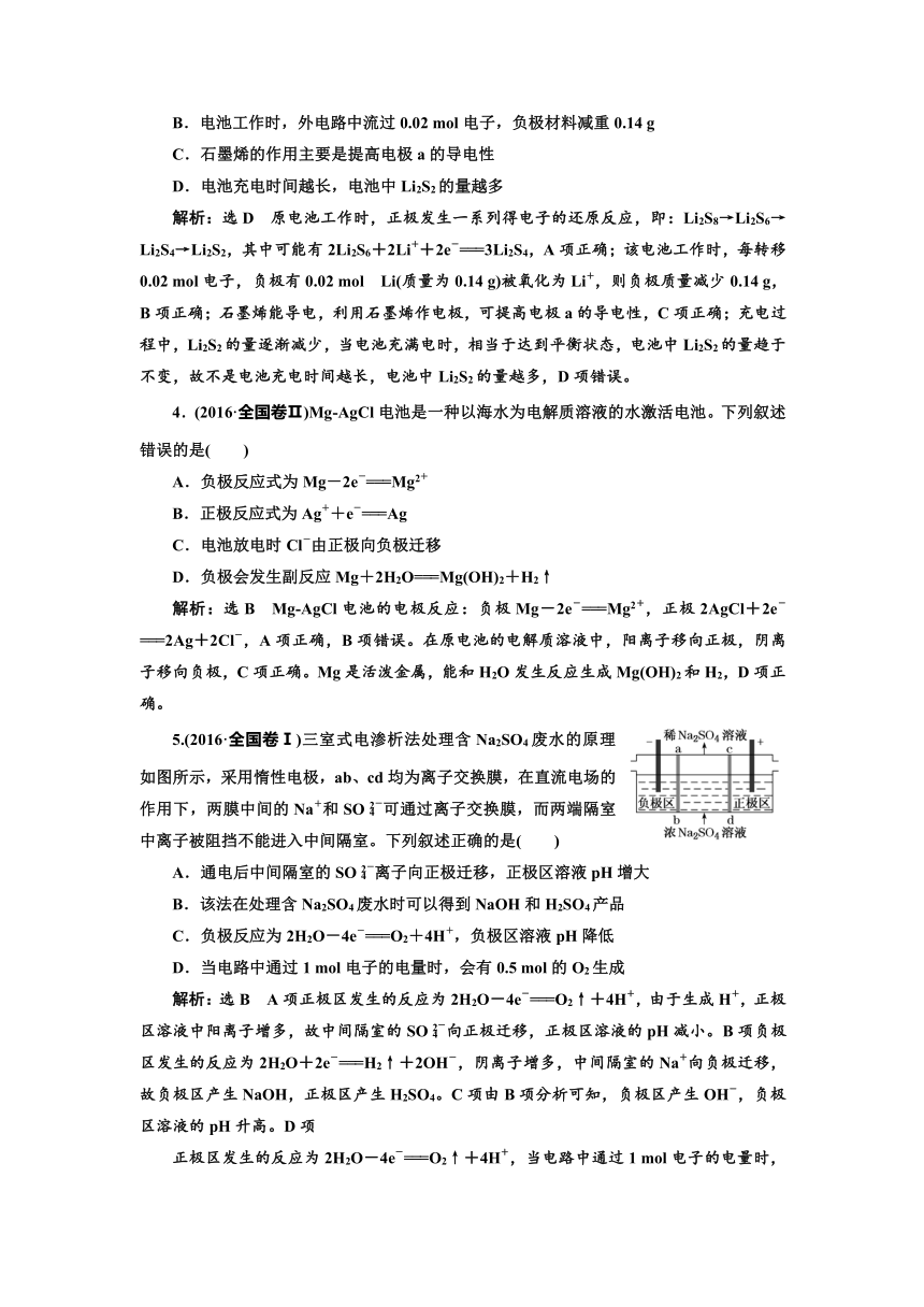 2018年高考化学江苏专版二轮专题复习三维讲义：十、反应原理重难（二）——电化学