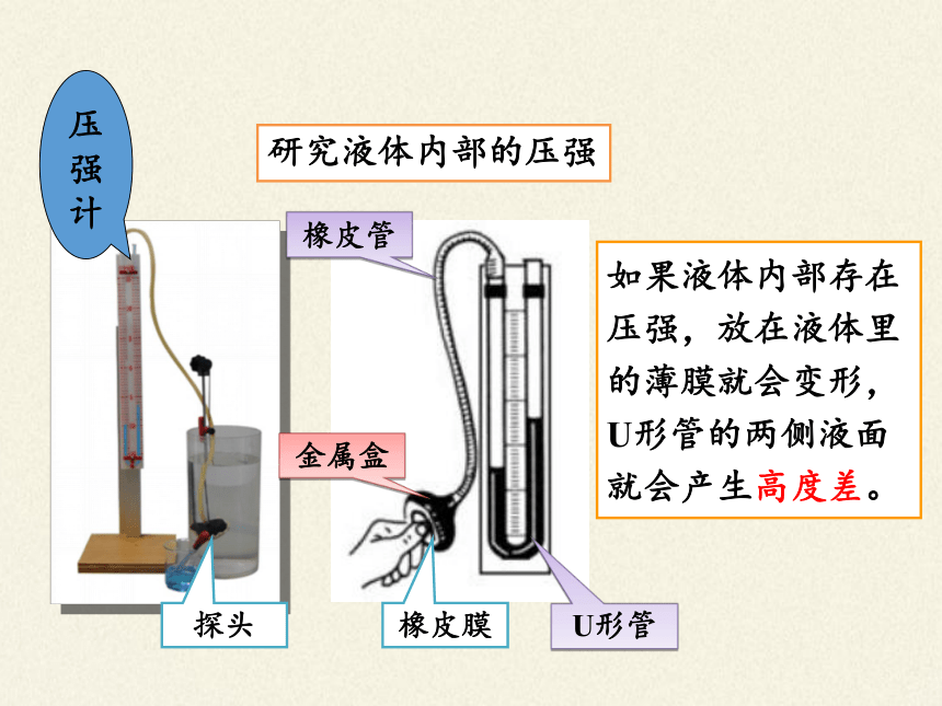 京改版八年级全册 物理 课件 4.2探究液体压强（23张PPT）