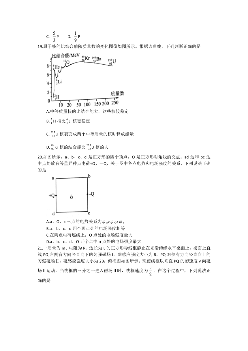 云南省2018届高三毕业生统测理科综合试题 Word版含答案