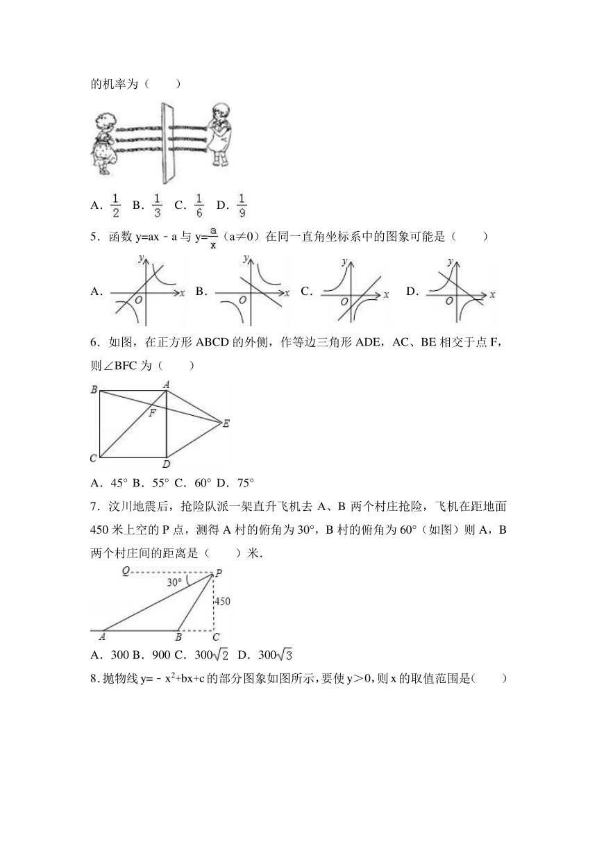 山东省青岛三十七中2016-2017学年九年级（下）期初数学试卷（解析版）