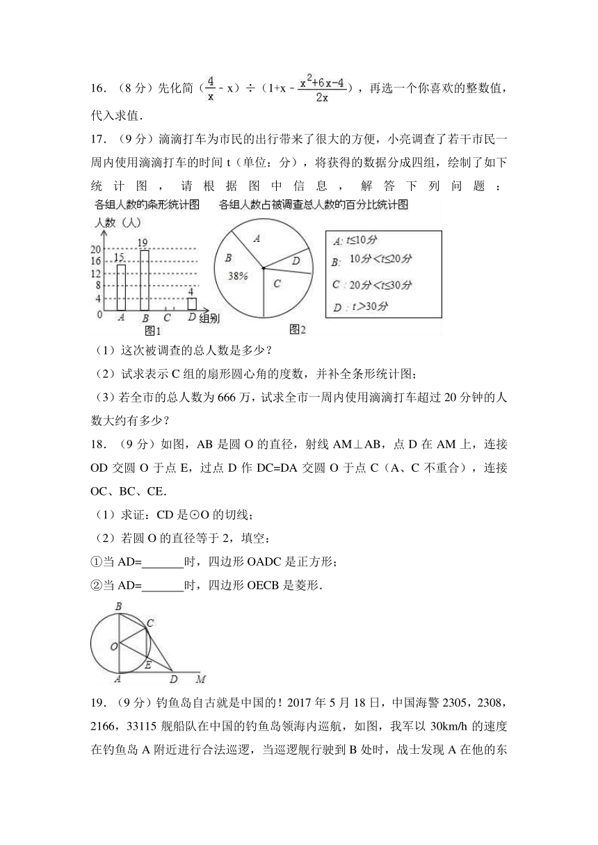 2018年河南省中考数学仿真试卷原卷版+解析版（二）