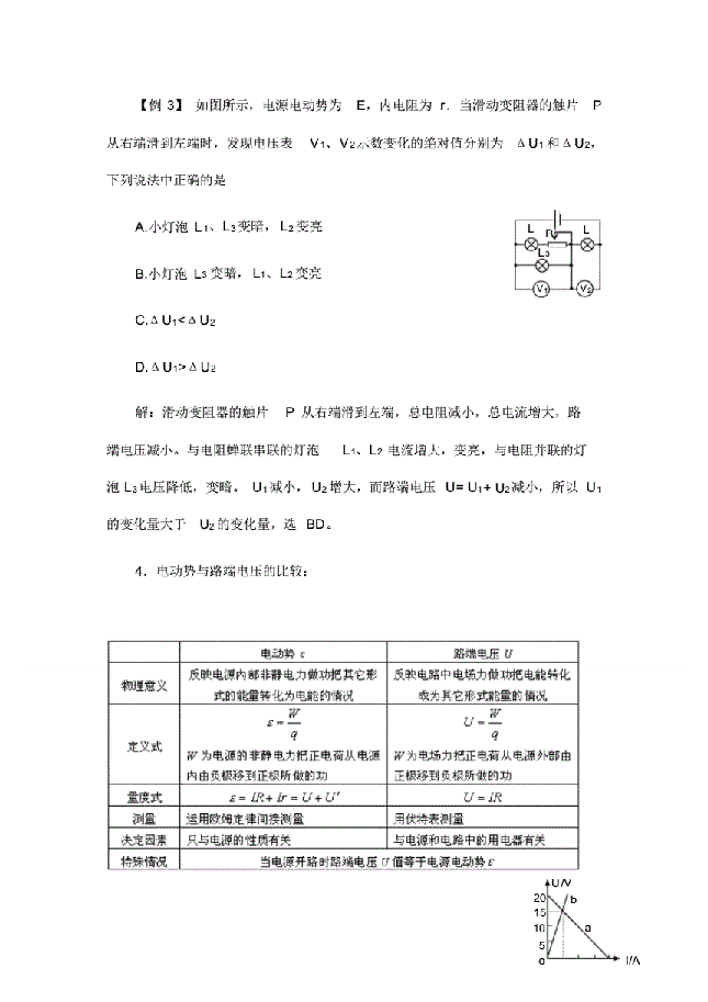 高中物理复习题教案闭合电路欧姆定律