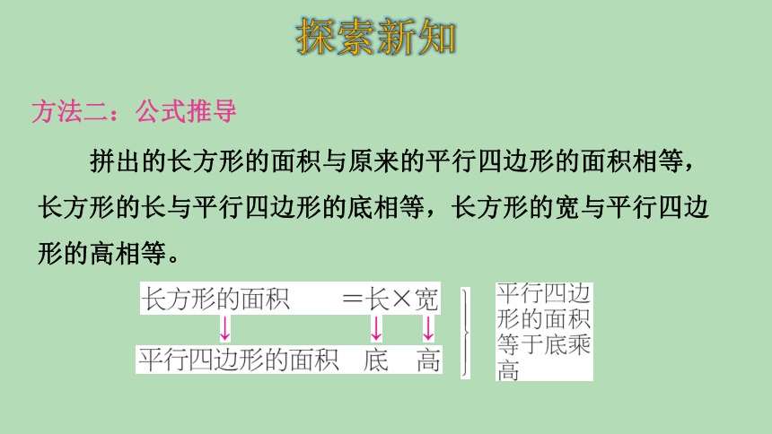 人教版数学五年级上册6.1 平行四边形的面积 课件(共25张PPT)