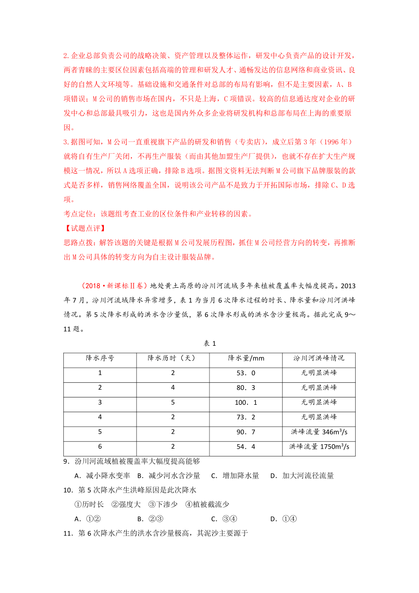 三年高考（2016-2018）地理试题分项版解析专题11区域可持续发展和地理信息技术