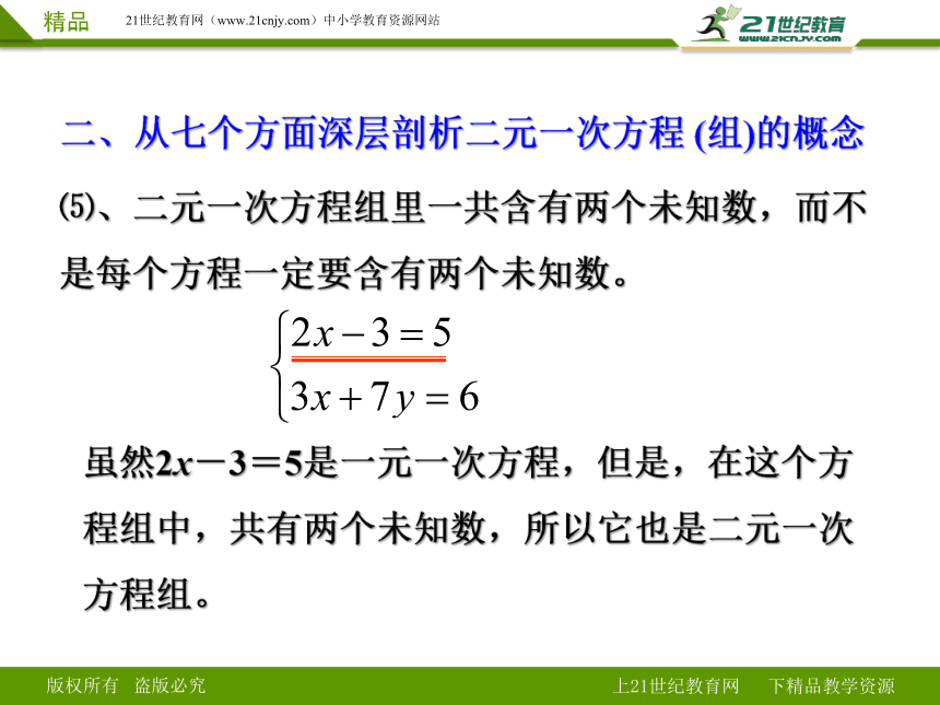 8.1二元一次方程组的概念（课件）