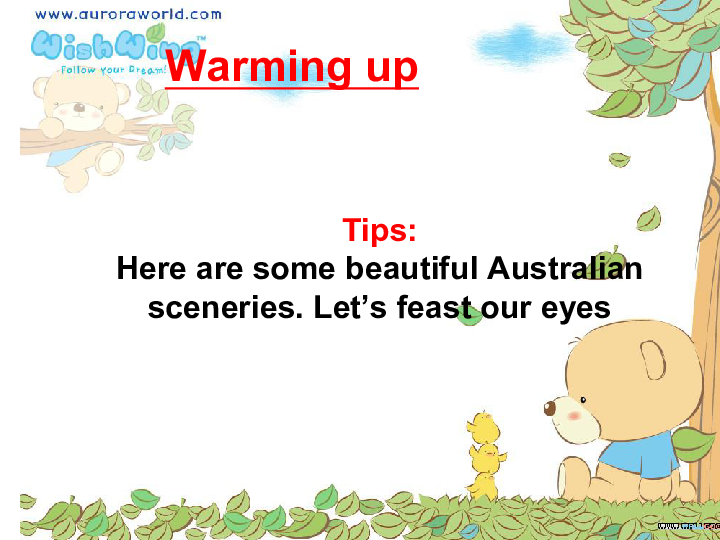 选修9Unit 3 Australia Warming up、Pre-reading、Reading、Comprehending 课件（47张PPT）