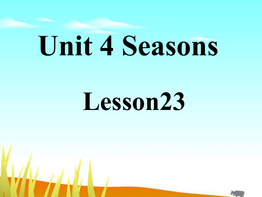 Unit 4 Seasons Lesson 23 课件