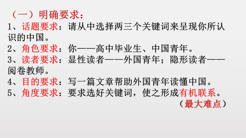 2021届新高考作文的审题立意  （课件57张）