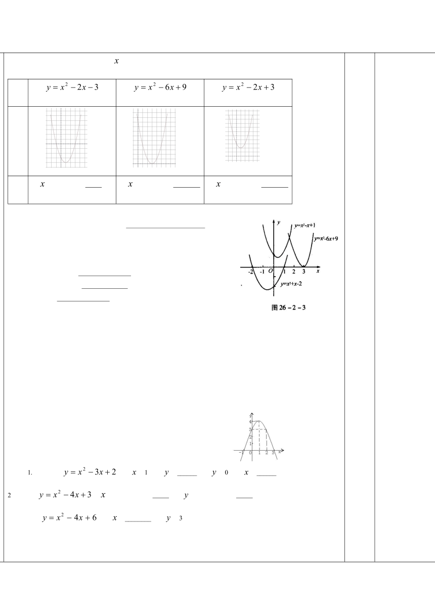 课题: 26.2用函数的观点看一元二次方程（第1课时）