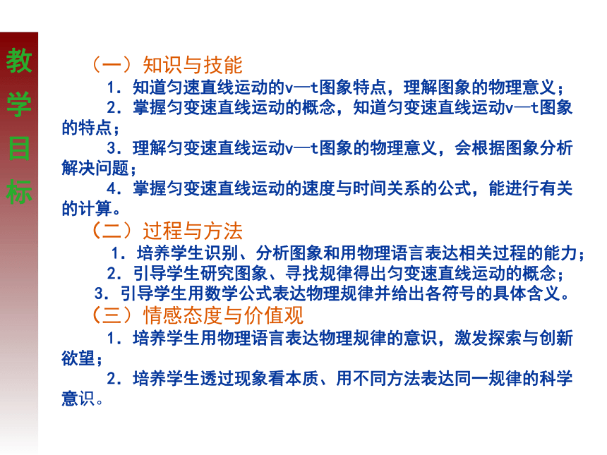 人教版高中物理必修1第二章第二节《匀变速直线运动的速度与时间的关系》获奖课件（13张）