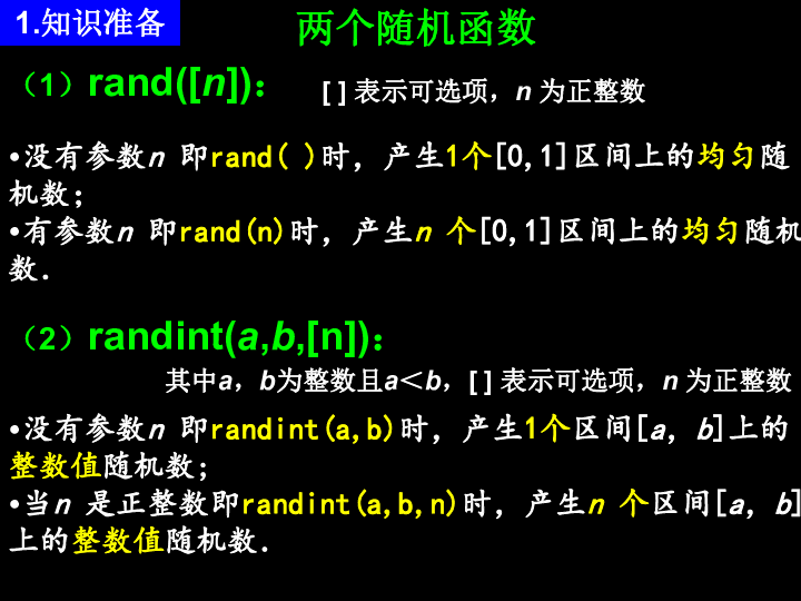 人教A版高中数学必修三第三章3.2.2 （整数值）随机数（random numbers)的产生教学课件 (共15张PPT)