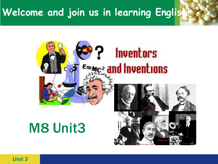 人教课标版高中英语选修8Unit3Inventors and inventions  Pre-reading 课件（共24张PPT）