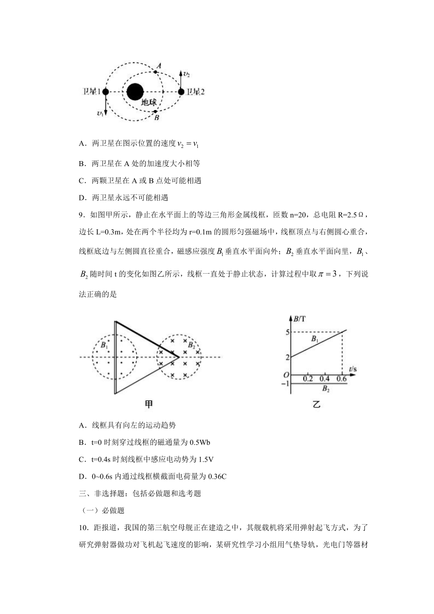 江苏省南京市、淮安市2017届高三第三次模拟考试（5月）物理试题 Word版含答案