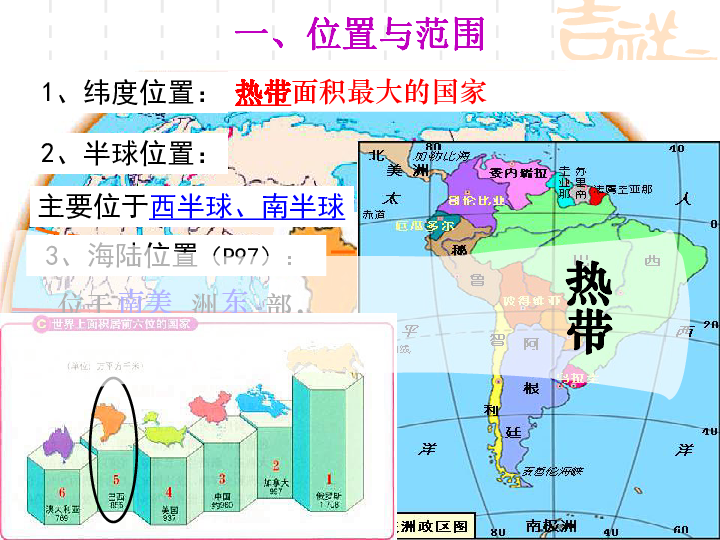 湘教版七下地理 8.6巴西 课件（共37张ppt）