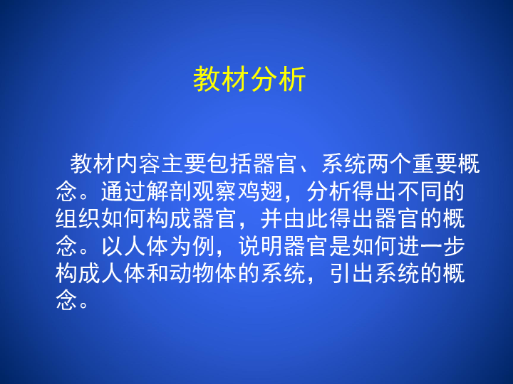 北师大版七年级上册生物课件 4.2 生物体的器官、系统课件(17张PPT)