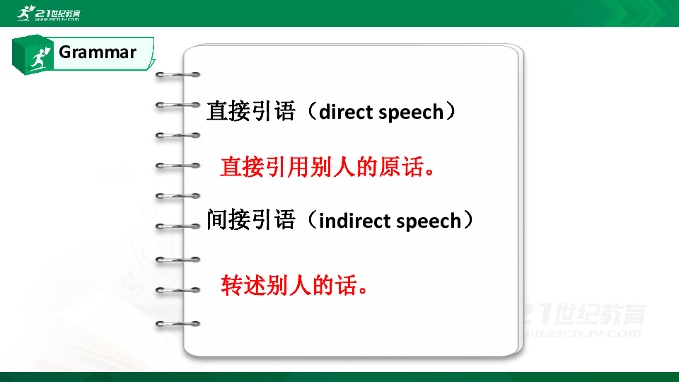 中考英语三级语法第一课 直接引语变间接引语1 (共28张PPT)