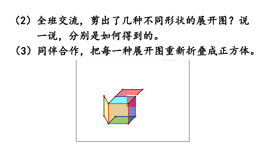 北师大版五年级数学下册课件2.3 展开与折叠（15张ppt）