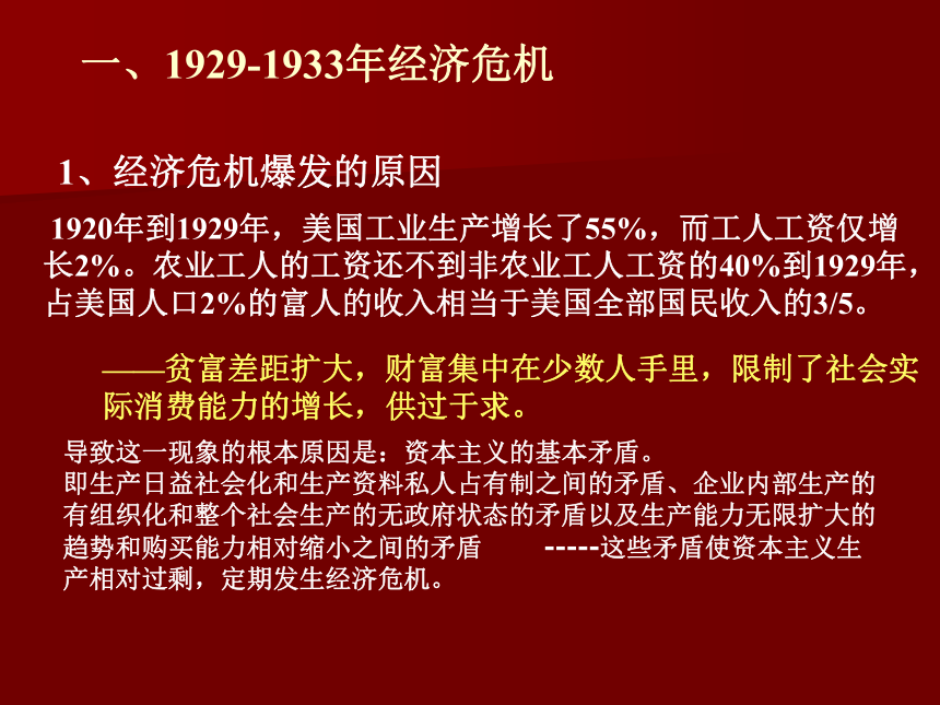 大萧条与罗斯福新政