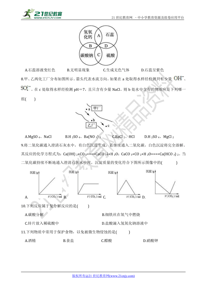 第十一单元 课题1 生活中常见的盐 同步课堂培优测试卷