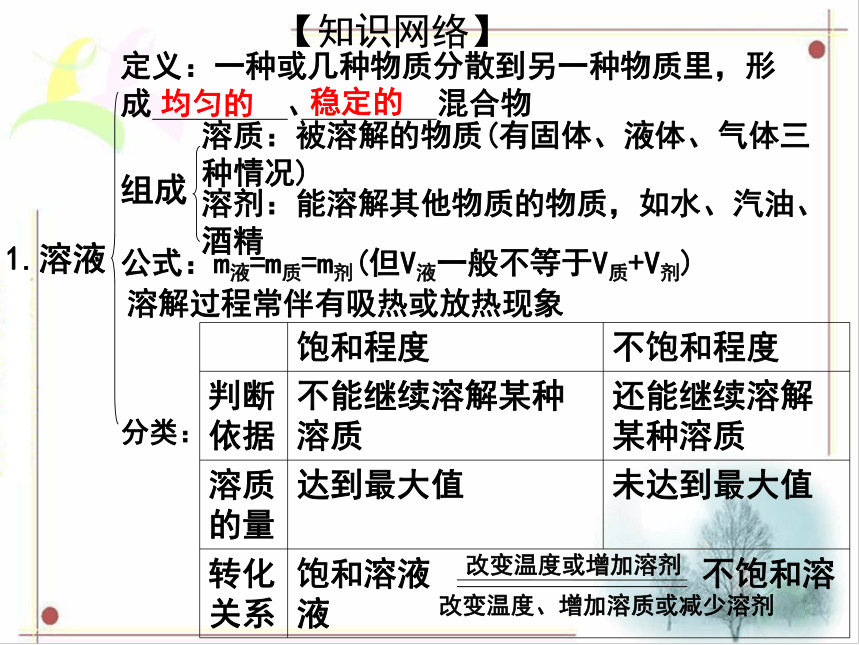 广东省中山市马新中学人教版2016年初中化学中考专题复习课件  专题15  溶液及溶解度（共17张PPT）