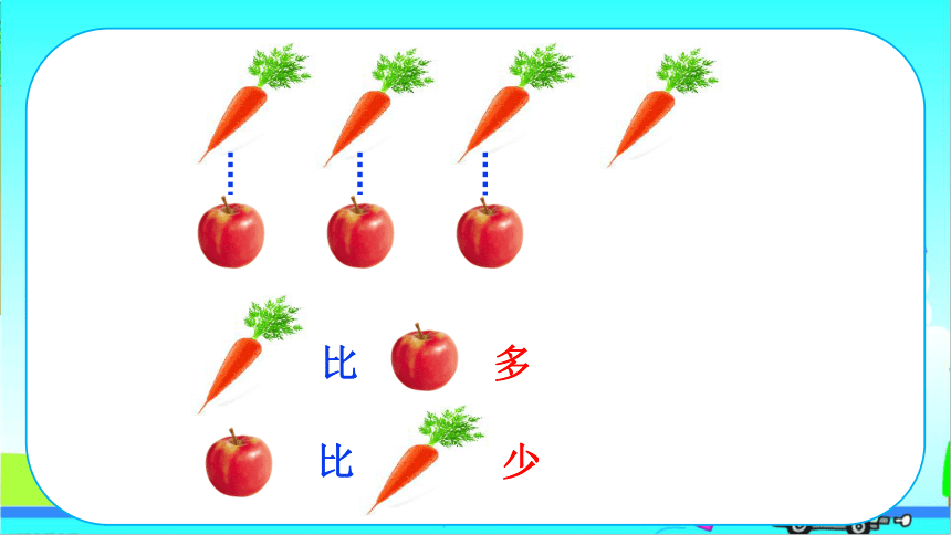 人教版数学一年级上册准备课:比多少 课件(共14张ppt)