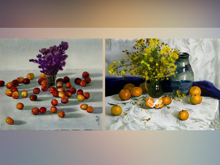 5瓶花与水果 课件（22张幻灯片）