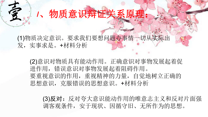 高中政治人教版必修4生活与哲学主观题总结课件（共41张PPT）