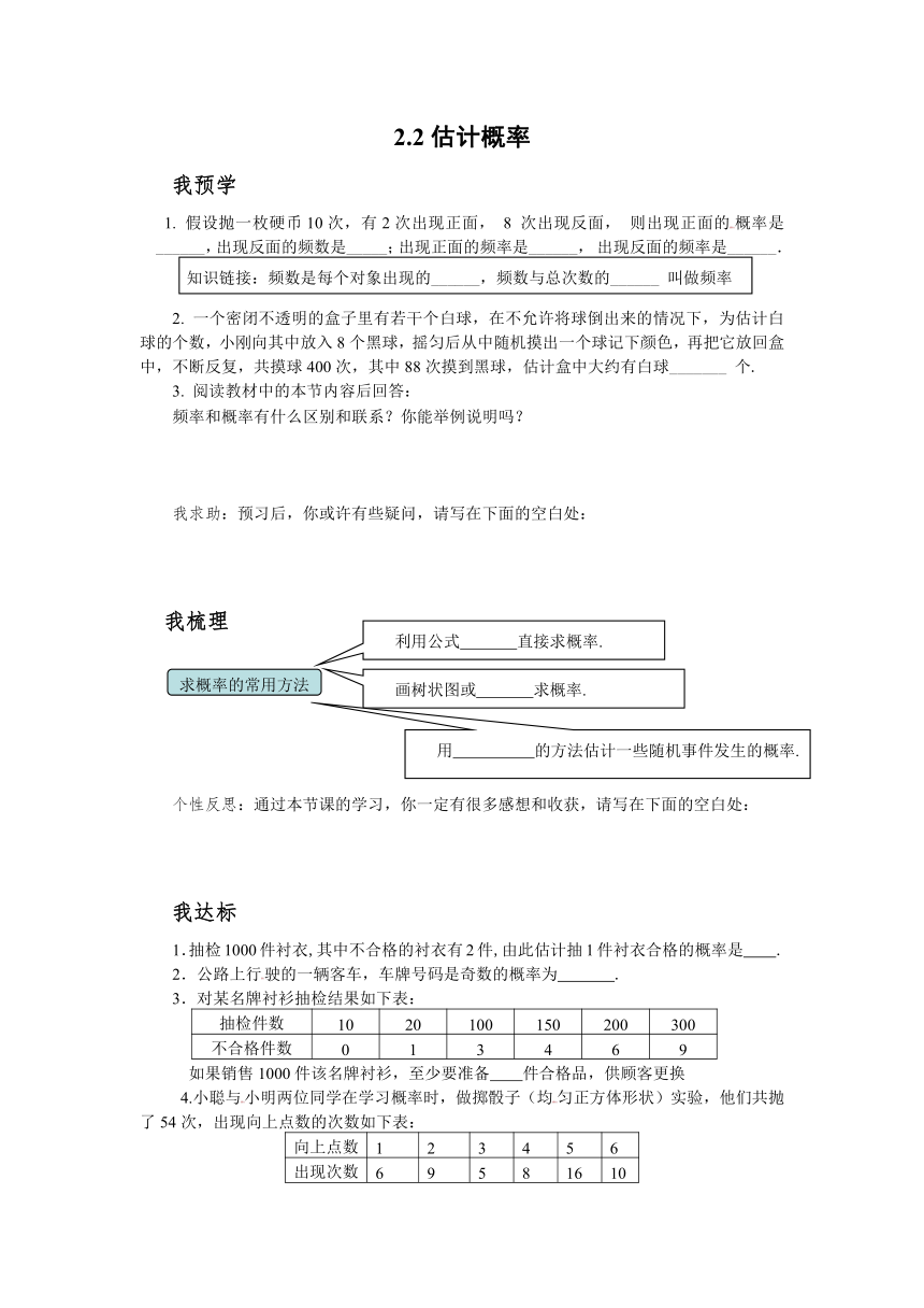 第2章简单事件的概率教学案