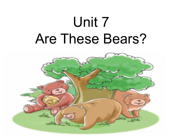 Unit7 Are these bears？（第1课时） 课件 （19张PPT）