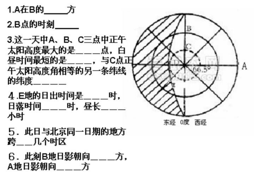 教科版科学五年级下册《地球的运动》期末复习课件