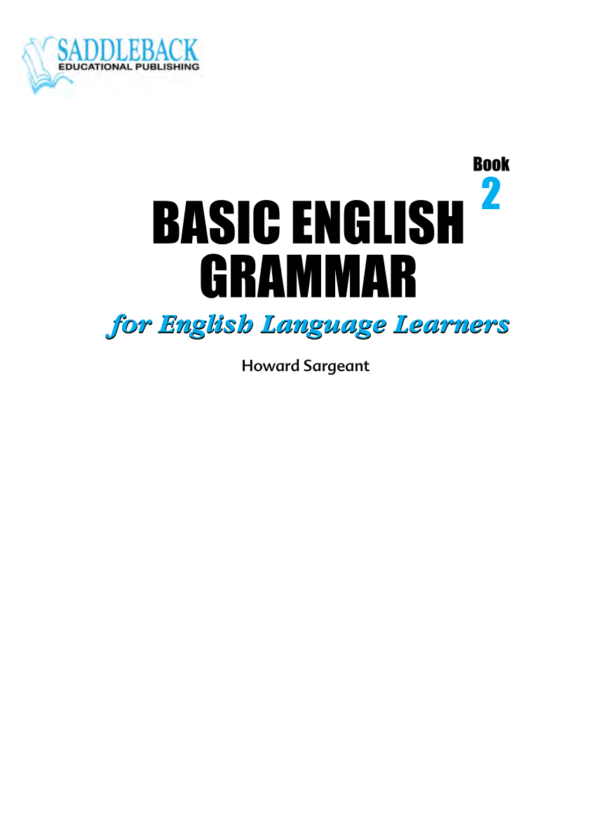 Basic English Grammar Book 2 国际学校语法教材PDF