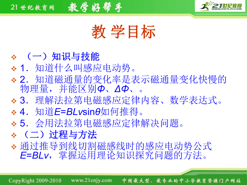 山东省沂水县第一中学2011-2012学年物理 第四章第4节法拉第电磁感应定律（课件）