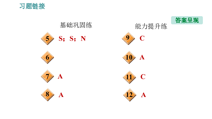 2020春九年级下册物理习题课件-17.1.2   磁场和磁感线 沪科版（共27页ppt）