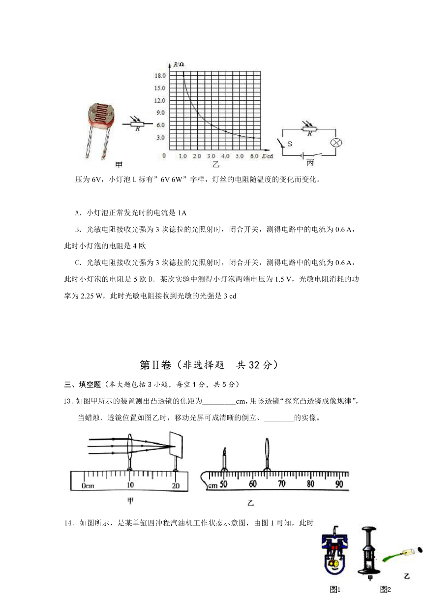 山东省日照市莒县2017届九年级下学期第二次学业水平模拟测试物理试卷