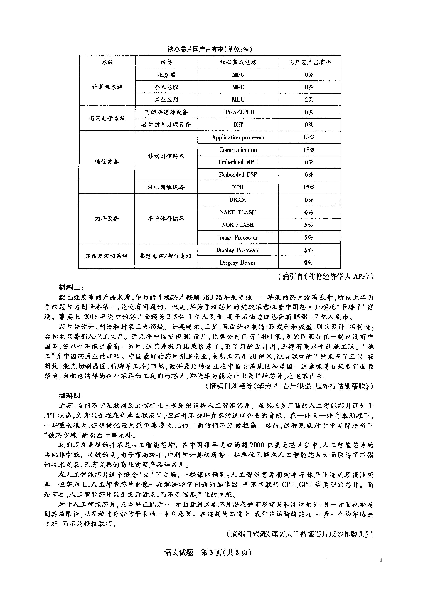 河南省名校大联考2018-2019学年高二下期阶段测试（四）（期末考试）语文试题（扫描版）含答案