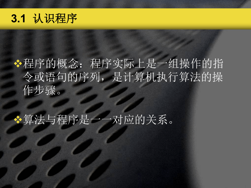 第三节程序和程序设计思想 课件